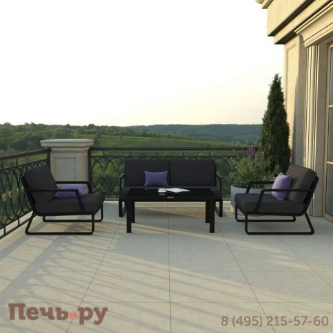 Лаунж зона Ideal Patio ESTIVO антрацит - каркас карбон фото 2