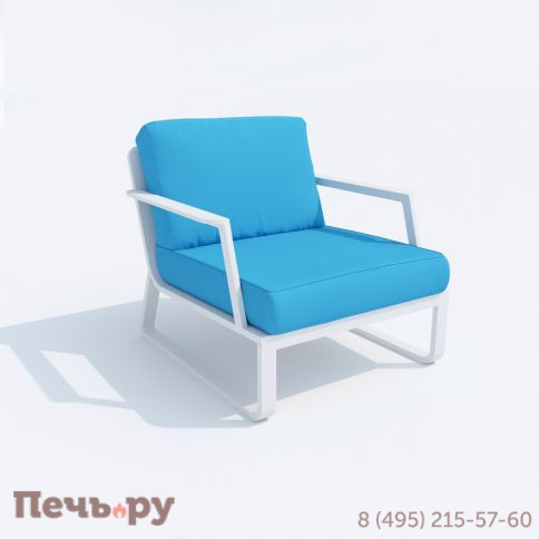 Лаунж зона Ideal Patio ESTIVO голубая - белый каркас фото 10