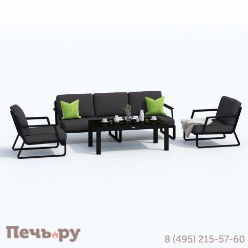 Лаунж зона Ideal Patio ESTIVO с трехместным диваном - антрацит фото 3