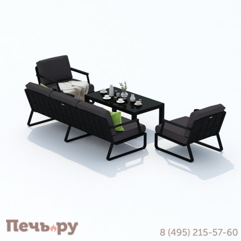 Лаунж зона Ideal Patio ESTIVO с трехместным диваном - антрацит фото 6