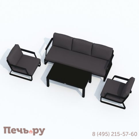 Лаунж зона Ideal Patio ESTIVO с трехместным диваном - антрацит фото 8