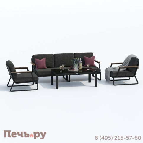 Лаунж зона Ideal Patio ESTIVO с трехместным диваном - маренго фото 3