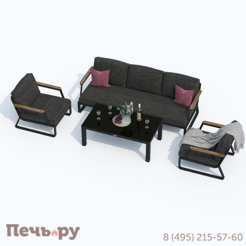 Лаунж зона Ideal Patio ESTIVO с трехместным диваном - маренго фото 4
