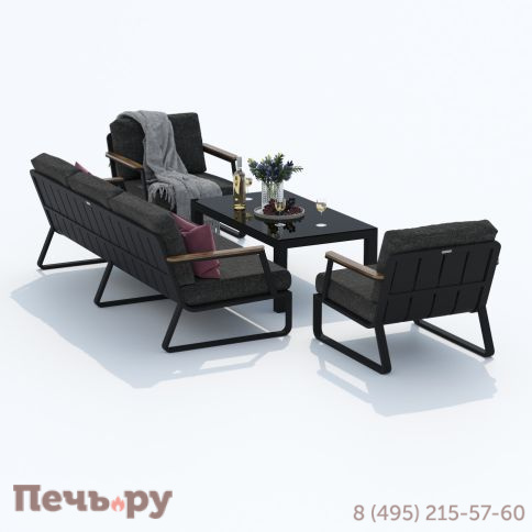 Лаунж зона Ideal Patio ESTIVO с трехместным диваном - маренго фото 6