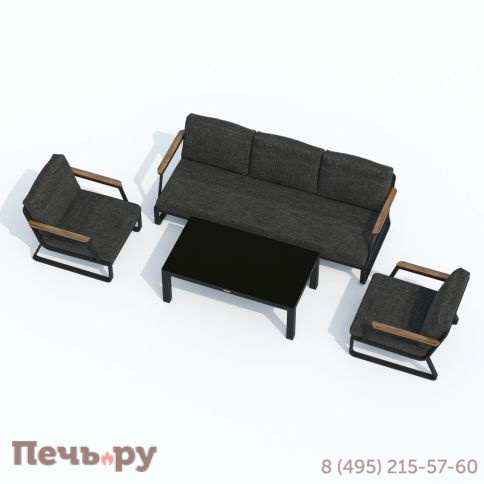 Лаунж зона Ideal Patio ESTIVO с трехместным диваном - маренго фото 8