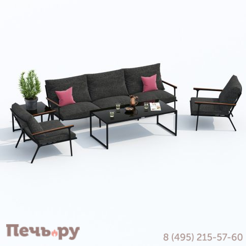 Лаунж зона Ideal Patio FESTA маренго с трехместным диваном фото 5