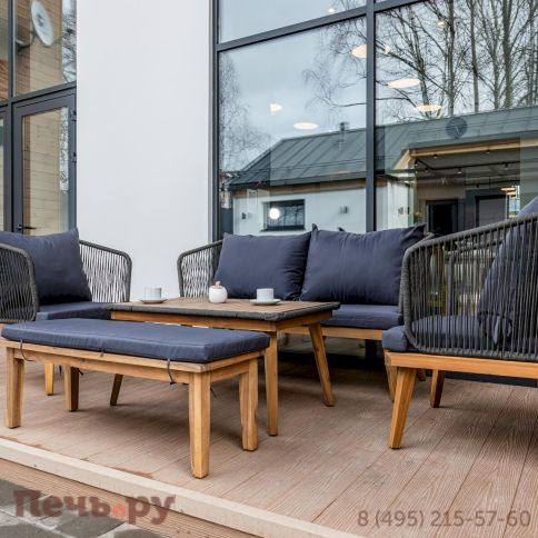 Лаунж-зона Royal Family EMMA серая фото 3