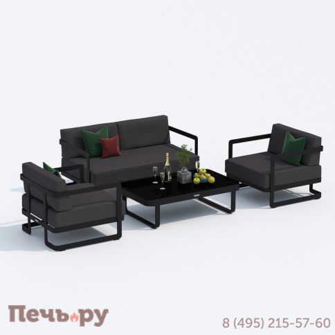 Лаунж зона Ideal Patio SILENA антрацит - каркас карбон фото 5