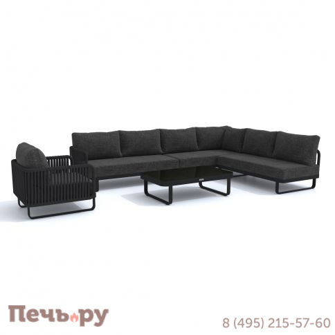 Лаунж зона угловая Ideal Patio BELLISA модульная маренго фото 10