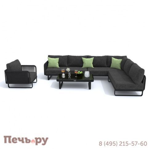 Лаунж зона угловая Ideal Patio BELLISA модульная маренго фото 6