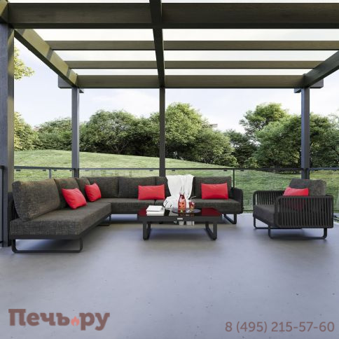 Лаунж зона угловая Ideal Patio BELLISA модульная маренго фото