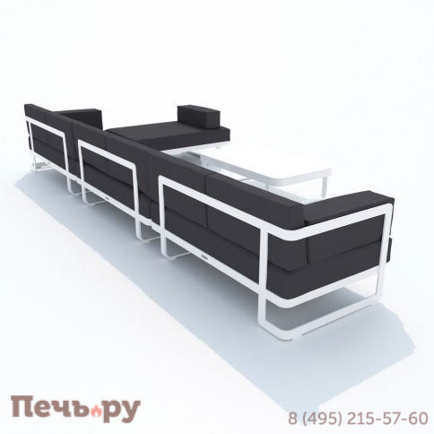 Лаунж зона угловая Ideal Patio TESORA антрацит - белый каркас фото 10