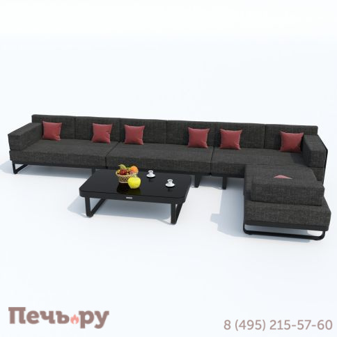 Лаунж зона угловая Ideal Patio TESORA маренго - каркас карбон фото 3