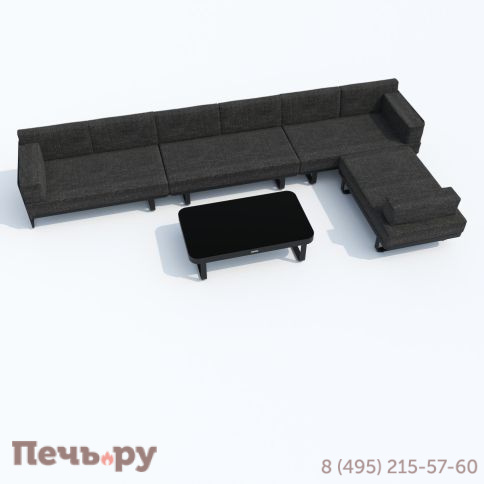 Лаунж зона угловая Ideal Patio TESORA маренго - каркас карбон фото 6