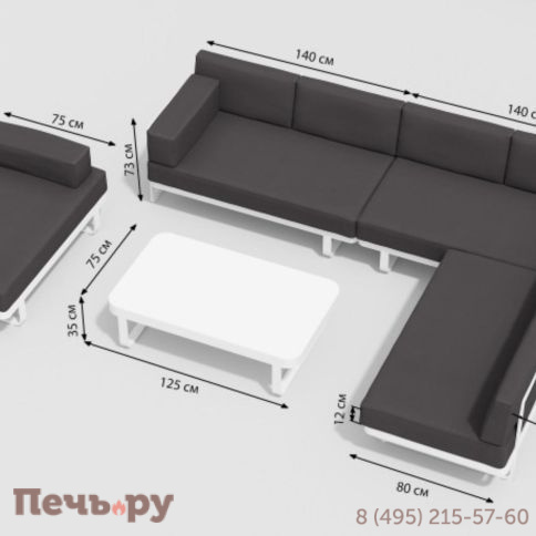 Лаунж зоны Gardenini Hacienda LHCD.020500.S4 фото 10