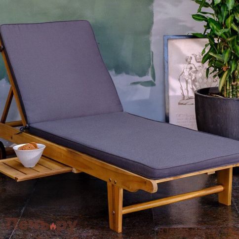 Лежак Brafritid Booka натуральный, акация фото 2