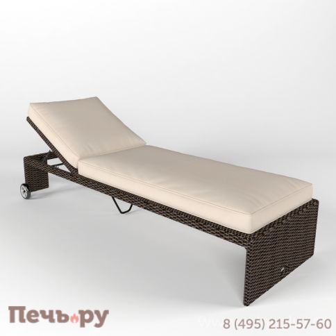 Лежак "Малага" на колесиках фото