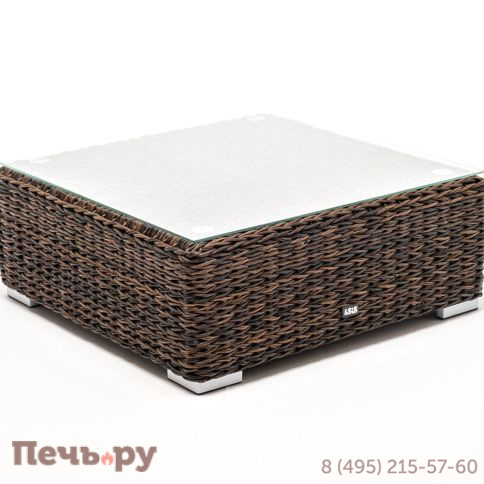 Лунго 4SiS журнальный столик плетеный (гиацинт), цвет коричневый фото 3