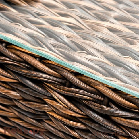 Лунго 4SiS журнальный столик плетеный (гиацинт), цвет коричневый фото 6