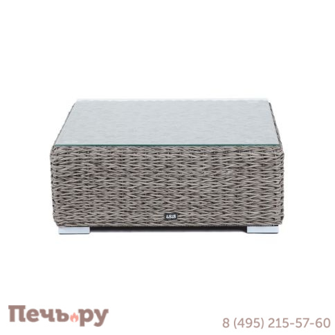 Лунго 4SiS журнальный столик плетеный (гиацинт), цвет серый фото 11