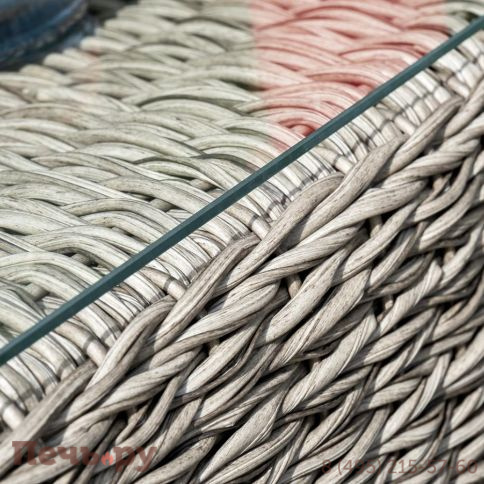 Лунго 4SiS журнальный столик плетеный (гиацинт), цвет серый фото 8