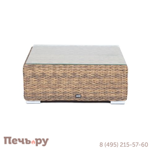 Лунго 4SiS журнальный столик плетеный (гиацинт), цвет соломенный фото 9