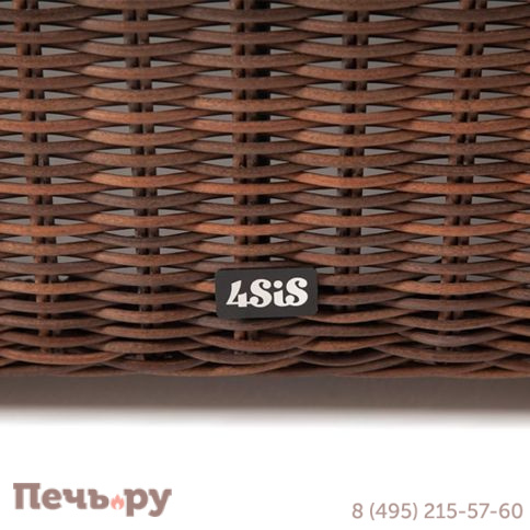 Лунго 4SiS журнальный столик плетеный, цвет коричневый фото 4