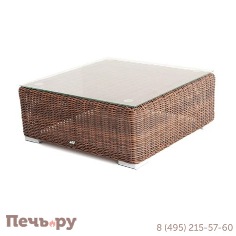Лунго 4SiS журнальный столик плетеный, цвет коричневый фото