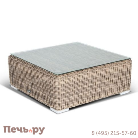 Лунго 4SiS журнальный столик плетеный, цвет соломенный фото 9