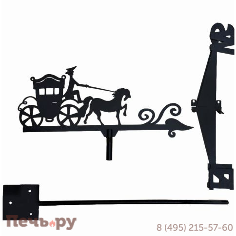 Малый флюгер 149 Карета фото