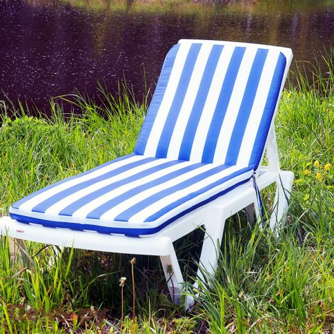 Матрац для шезлонга Gardeck Tweet бело-синий фото 4