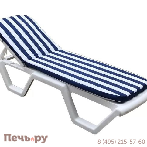 Матрац для шезлонга Gardeck Tweet бело-синий фото