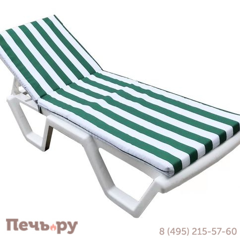 Матрац для шезлонга Gardeck Tweet бело-зеленый фото