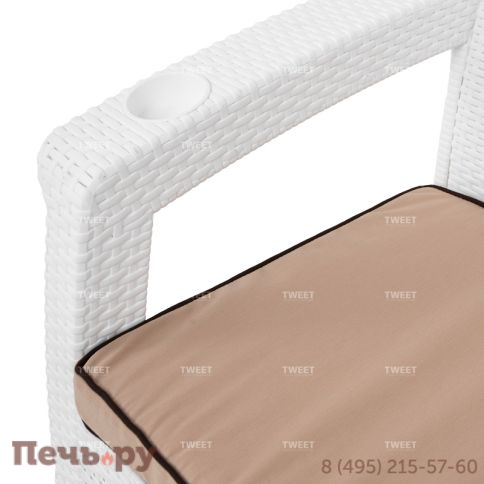 Мебель Tweet Диван 2-х местный, белый фото 6