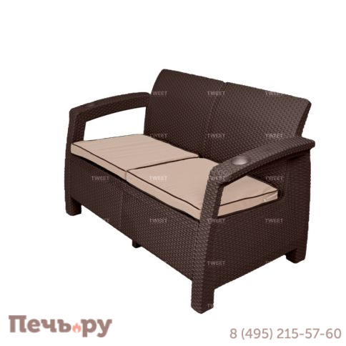 Мебель Tweet Диван 2-х местный, венге фото