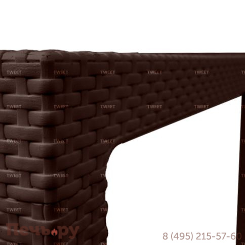 Стол обеденный Gardeck Tweet Kvatro 940*940мм, венге фото 2