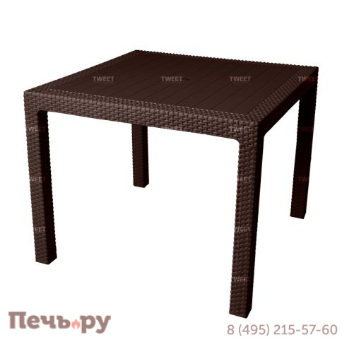 Стол обеденный Gardeck Tweet Kvatro 940*940мм, венге фото