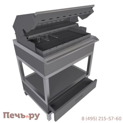 Мобильный модуль Астов с угольным грилем фото