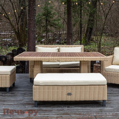 Диван Gardeck Mokka Bella 2-х местный, соломенный фото 2