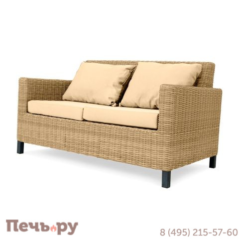 Диван Gardeck Mokka Bella 2-х местный, соломенный фото
