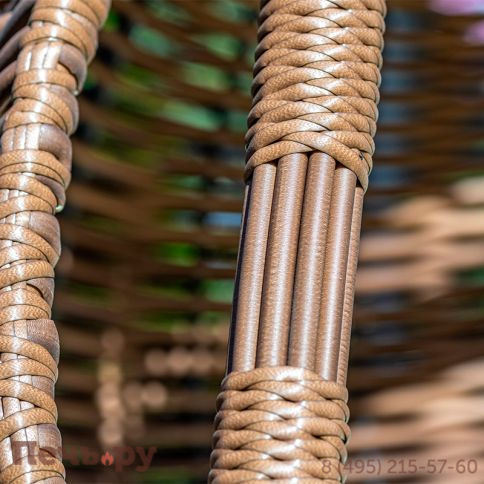 Подвесное кресло двухместное Gardeck Mokka Majorca, цвет капучино фото 7