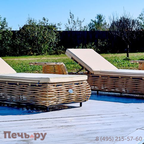 Шезлонг Gardeck Mokka Majorca, цвет соломенный фото 2