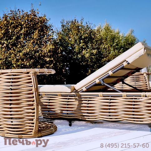 Шезлонг Gardeck Mokka Majorca, цвет соломенный фото 6