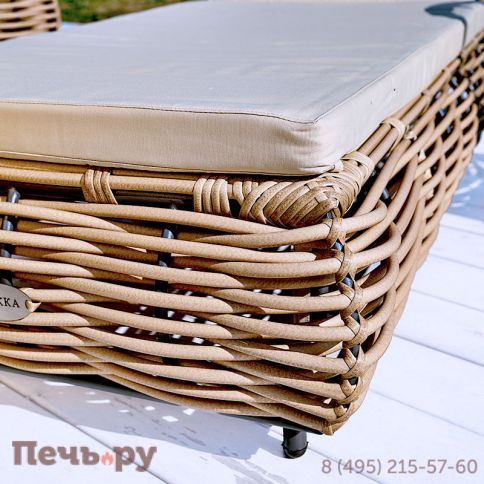 Шезлонг Gardeck Mokka Majorca, цвет соломенный фото 7