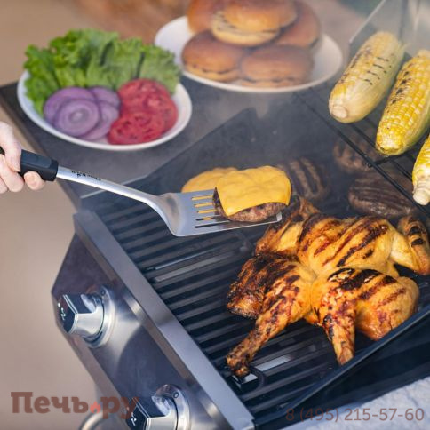 Набор инструментов Char-Broil Deluxe 2 шт (лопатка+щипцы) фото 3