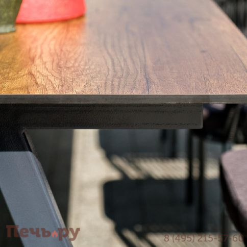 Обеденная группа 4SiS Куба на 10 персон, стол HPL дуб, круглый роуп фото 12