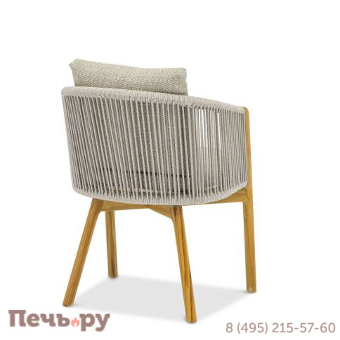 Обеденный комплект Brafritid Avesta серый,стеклокерамика/тик фото 8