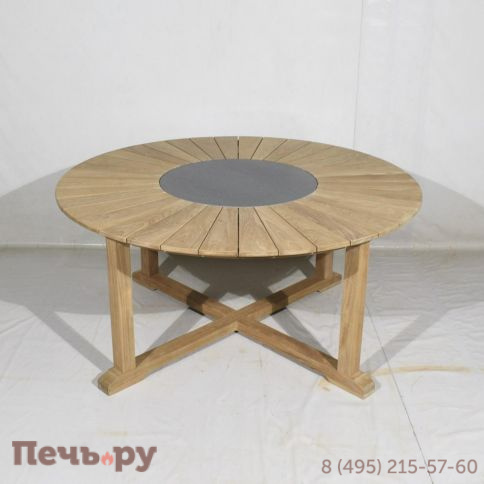 Обеденный комплект Brafritid Circus-Lerum 6R натуральный, тик фото 8