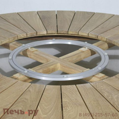 Обеденный комплект Brafritid Circus-Ontario 160 бежевый/натуральный, тик/искусственный ротанг фото 7