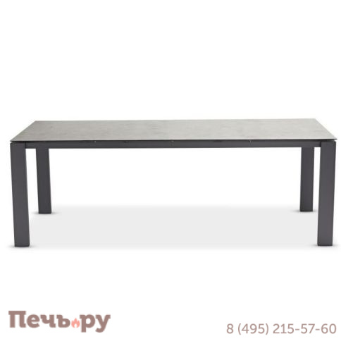 Обеденный комплект Brafritid Lyon-Andy 220A+6N2R антрацит/серый, алюминий/спеченный камень/тик фото 3